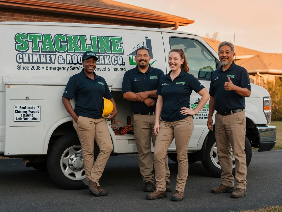 Chimney flashing repair company in Buffalo, IL